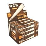 12PC DISPLAY – OCB Virgin Unbleached Cones