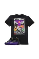 Men Mystic Rock Print Crew Neck T-Shirt - Image 4